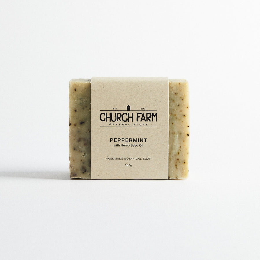 Church Farm Vegan Handmade Soap - Peppermint - Lavender Living