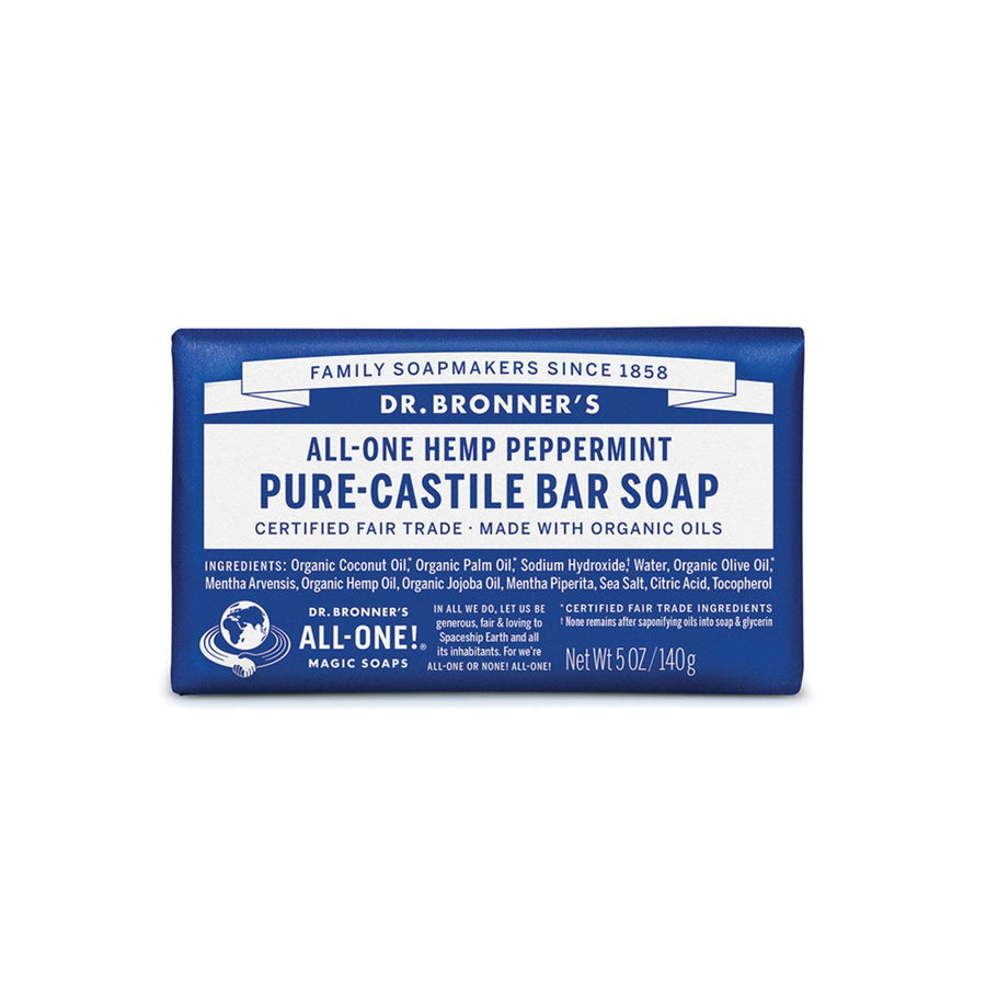 Dr. Bronner's Pure-Castile Bar Soap Peppermint - Lavender Living