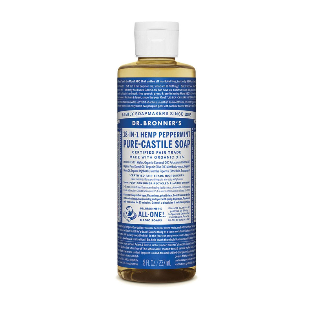 Dr. Bronner's Pure-Castile Soap (Hemp 18-in-1) Peppermint - Lavender Living