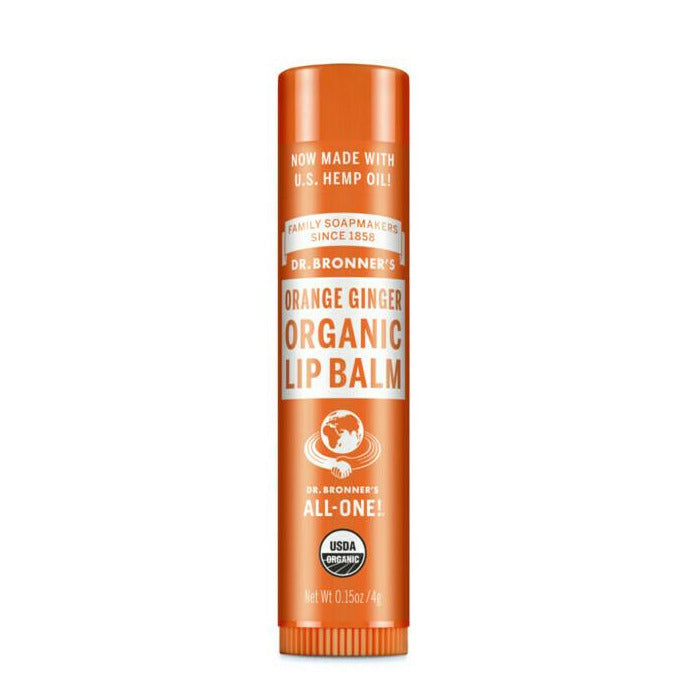 Dr. Bronner's Organic Lip Balm - Orange Ginger - Lavender Living