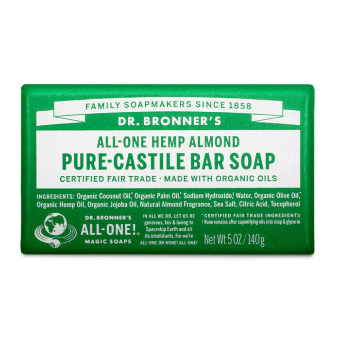 Dr. Bronner's Pure-Castile Bar Soap - Almond - Lavender Living