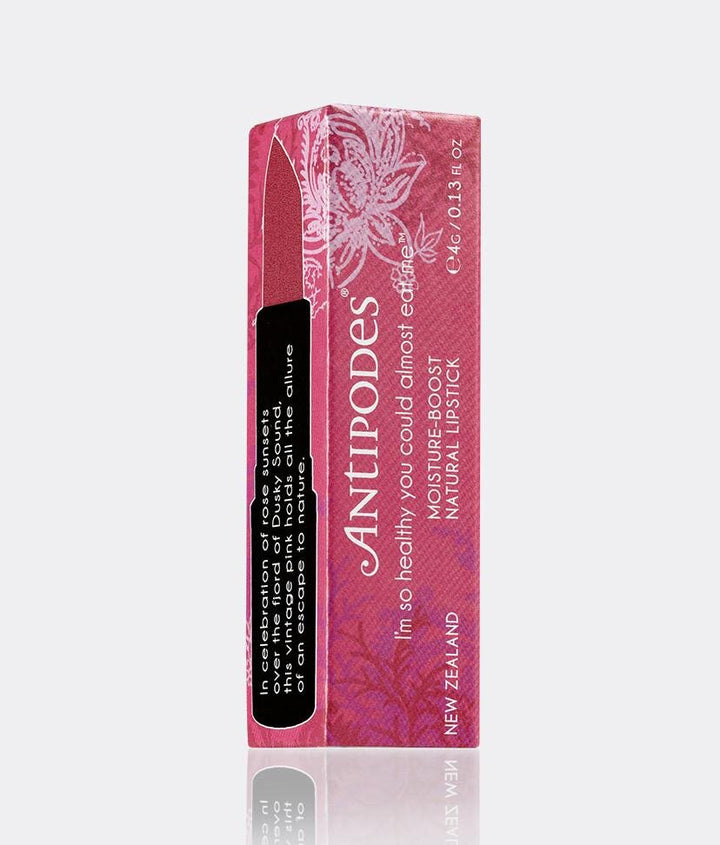 Antipodes Moisture-Boost Natural Lipstick - Dusky Sound Pink - Lavender Living