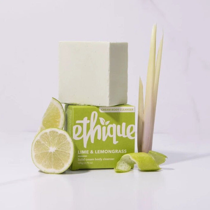 Ethique Solid Cream Body Cleanser - Lime & Lemongrass - Lavender Living