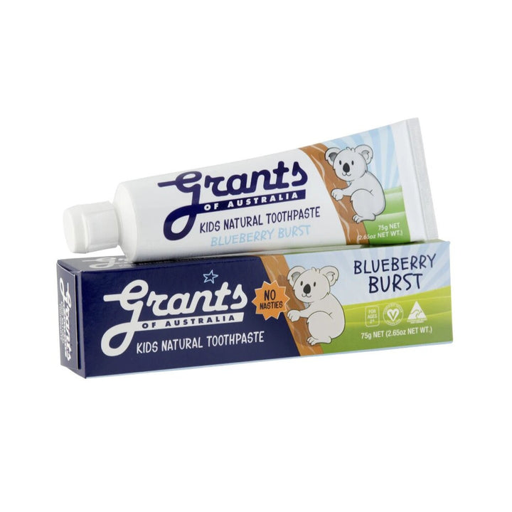 Grants Natural Toothpaste Kids Blueberry Burst - Fluoride Free - Lavender Living