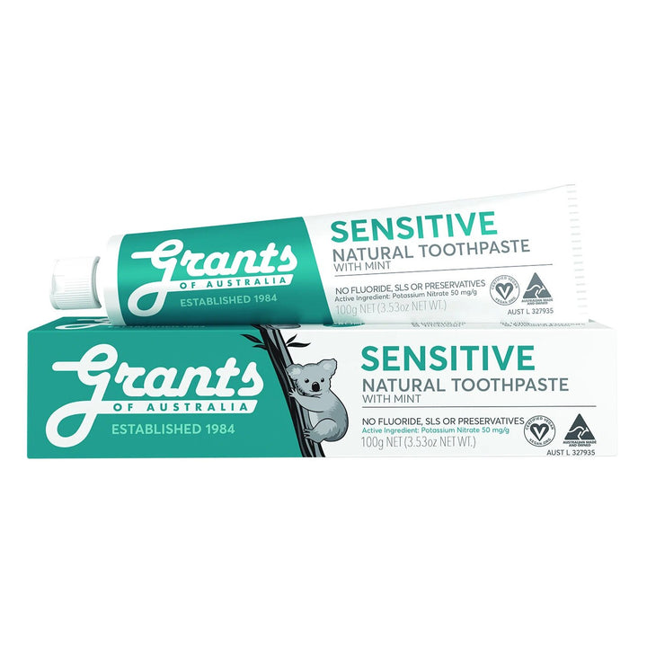 Grants Sensitive Natural Toothpaste - Fluoride Free - Lavender Living