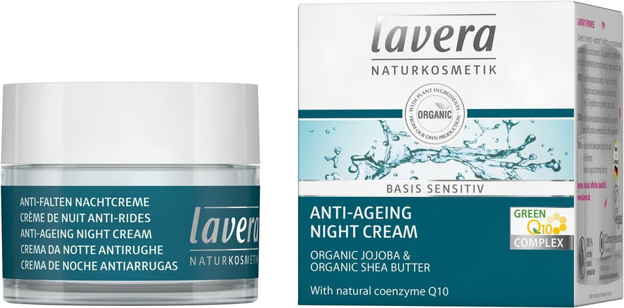 Lavera Basis Anti-Ageing Night Cream Q10 - Lavender Living