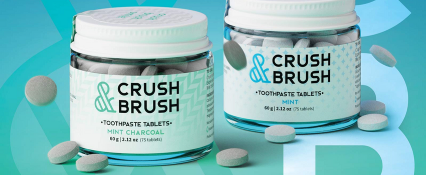 Nelson Naturals Crush & Brush - Mint & Charcoal - Lavender Living