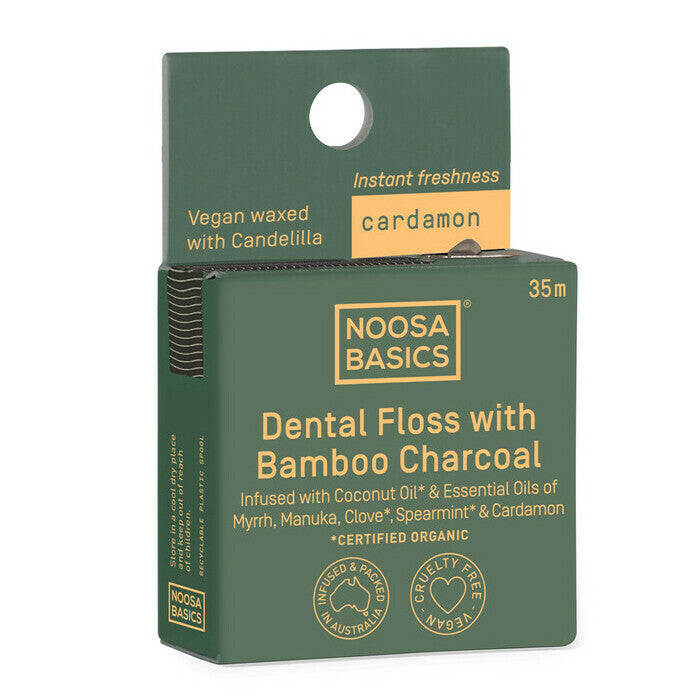 NOOSA BASICS Dental Floss with Activated Charcoal
