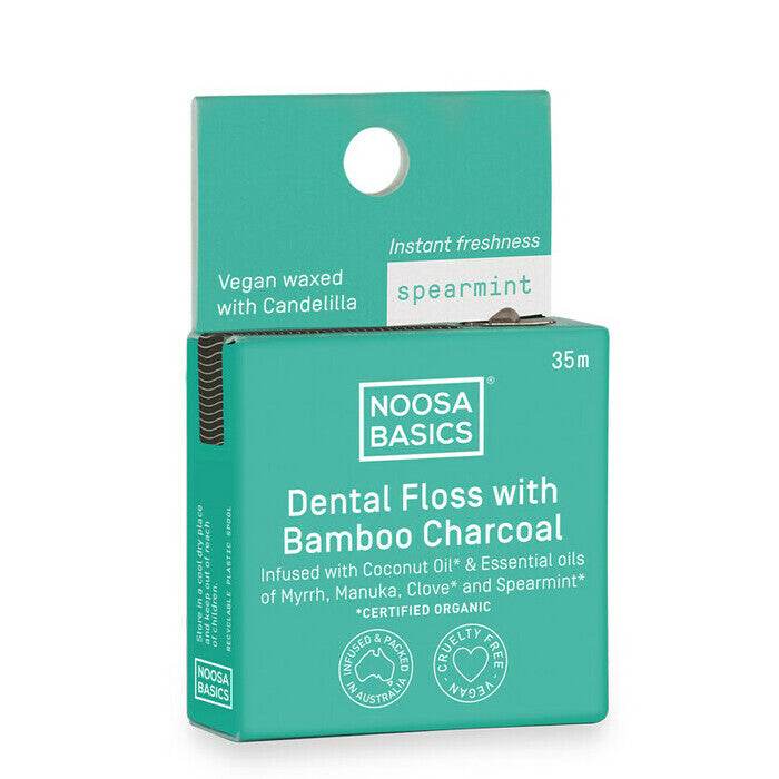 NOOSA BASICS Dental Floss with Activated Charcoal