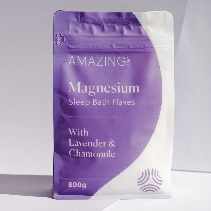 Amazing Oils Magnesium Sleep Bath Flakes - Lavender Living
