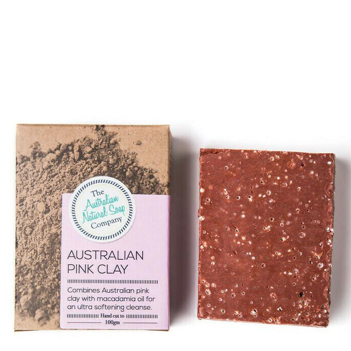 The ANSC Face Soap Bar - Australian Pink Clay - Lavender Living