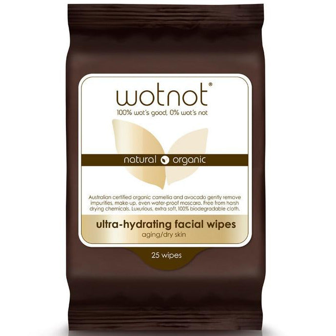 Wotnot Natural Facial Wipes - Ultra-Hydrating - Lavender Living